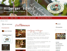 Tablet Screenshot of hilberger.at